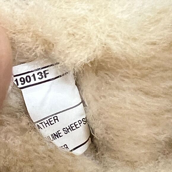 UGG Dakota Brown Suede Shearling Lined Moccasin Slippers Womens 5 - Picture 11 of 12